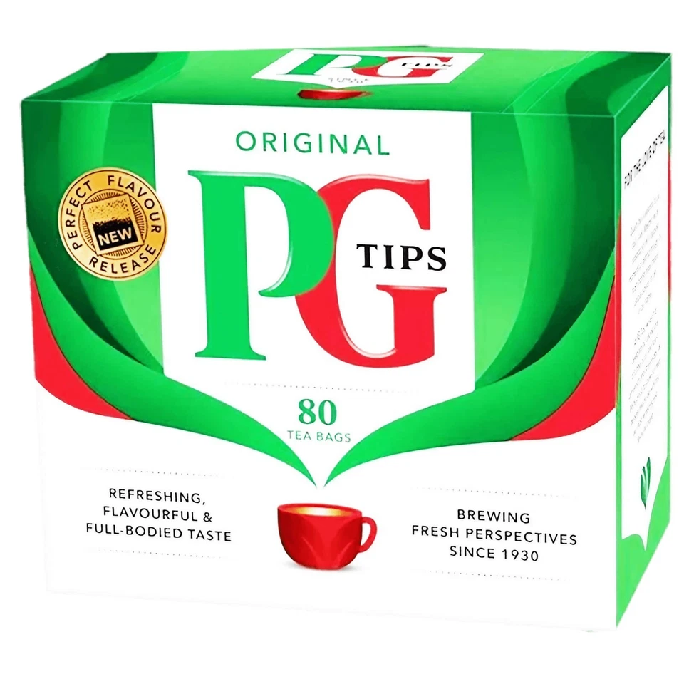 schwarzer Tee PG Tips 80 Beutel  englischer Schwarztee Pyramid® Teebeutel - Bild 1 von 1