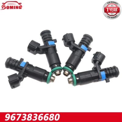 4 PIEZAS Nuevo Inyector de Combustible 9673836680 Para Peugeot 301 1.6 Para Citroen C4 1.6 Foto 1 de 4