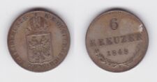 6 Kreuzer Kupfer Münze Österreich 1848 A f.ss (146032)