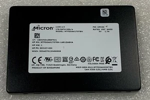 HP ZBook 15 G5 L68868-001 1TB Micron Solid State Drive SSD SATA MTFDDAK1T0TBN - Picture 1 of 4