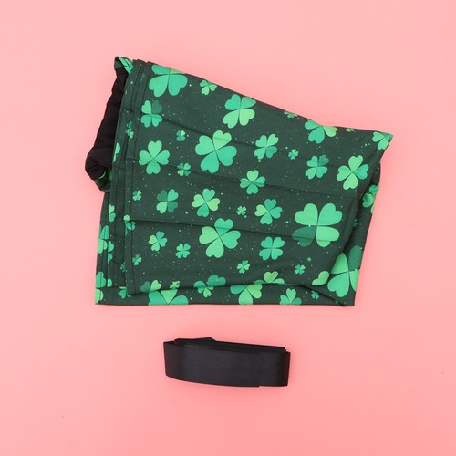 VETEMENTS Gonna girocollo verde con ferretto vestito festa trifoglio costume