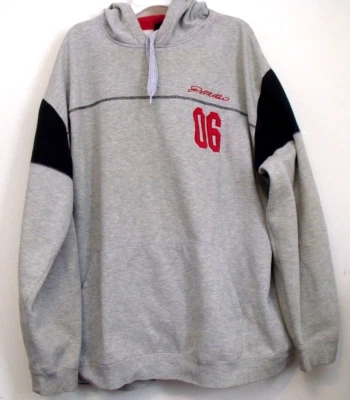 P Miller Gray Black Red Long Sleeve Hooded Sweatshirt Men Size 2XL - Image 1 of 4
