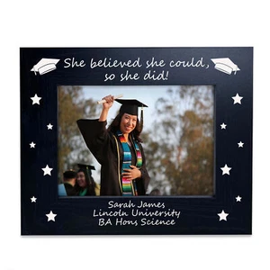 Graduation Gifts For Her Personalised Graduation Photo Frame Wood Daughter Gifts - Picture 1 of 9