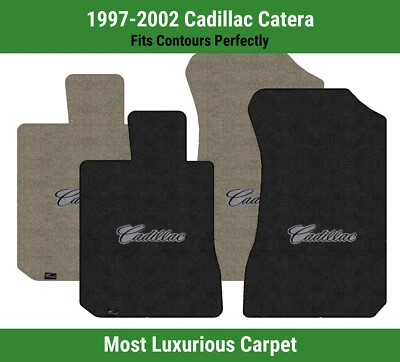 Alfombrillas delanteras Lloyd Luxe para Cadillac Catera '97-02 con Cadillac negro sobre gris Foto 1 de 4