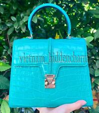 Women Genuine Crocodile/Alligator/Ostrich Skin Handbags - 100% Handmade Bag