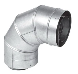 Ventilación concéntrica de acero inoxidable codo de 90 grados Rheem RTG20151A-1 3" X 5" - Imagen 1 de 2