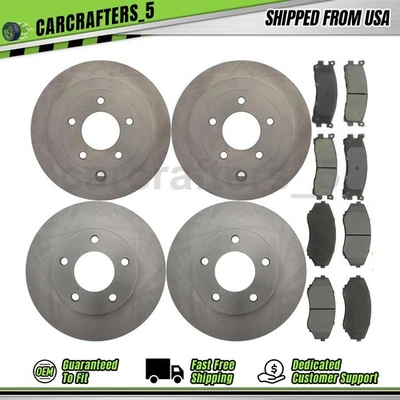 Juego de pastillas de freno de disco delanteras traseras para Mazda MPV 1993 1994 2,6 L Foto 1 de 4