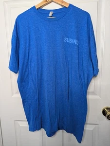 Camiseta Subaru Para Hombre Azul Manga Corta Algodón Talla 2XL XXL Logo Gráfico Camiseta - Imagen 1 de 3