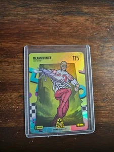 2025 Battle Arena Update 80's Rad Battlefoil McArmyKnife Christian McCaffrey SP - Picture 1 of 2