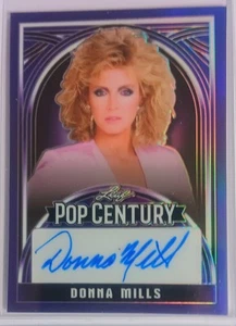 2024 LEAF POP CENTURY PURPLE REFRACTOR DONNA MILLS AUTOGRAPH  10/10 SSSP - Picture 1 of 2