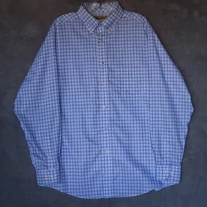 Gold Label Mens Size L Roundtree Yorke Button Up Long Sleeve Non Iron Cotton  - Picture 1 of 13