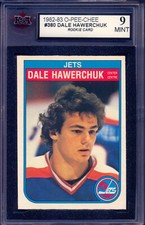 1982-83 OPC O-Pee-Chee #380 Dale Hawerchuk Rookie KSA 9 MINT Winnipeg Jets RC