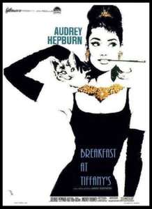 Póster de la película Breakfast at Tiffany's impresión en lienzo imán de nevera 6x8 grande - Imagen 1 de 2