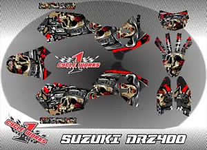 Suzuki DRZ400SM Drz400s drz400 Supermoto DRZ CUSTOM GRAPHICS KIT Supreme Ride - Picture 1 of 1