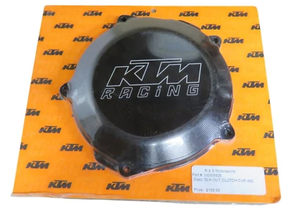Cubierta de embrague KTM 450 negra OEM U6908806 NUEVA Foto 1 de 3