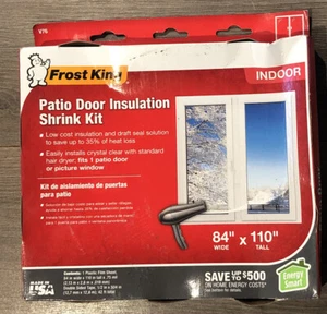Frost King V76H Shrink Patio door insulation Kit 84-Inch by 110-Inch, Clear V76 - Picture 1 of 4