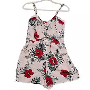 GUESS-Pink floral summer jumper Size M - Picture 1 of 5