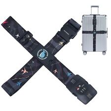 Cross Luggage Straps TSA Approved,Adjustable Travel Suitcase Belts Fit 18 32inch