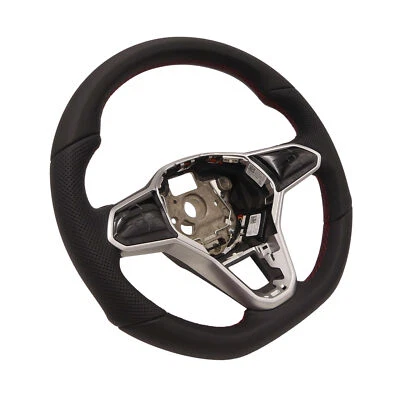 R-Line Multifunction Steering Wheel DSG Travel Assist VW Golf 8 VIII Gti Leather - Image 1 of 4