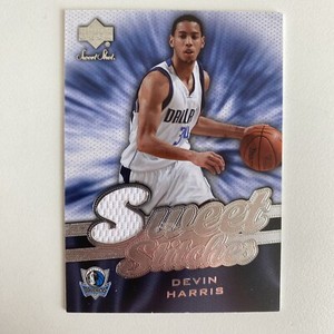 2007-08 Sweet Shot Sweet Stitches #DH Devin Harris Jersey Dallas Mavericks