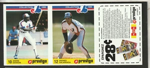 1986 Provigo Montreal Expos 28 Card Unperforated Panel Set Dawson Raines AP21 - Picture 1 of 3