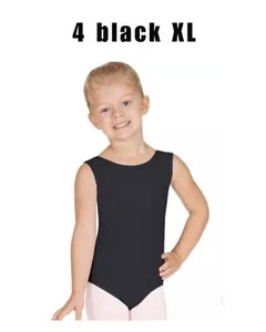 Kids Girls leotards Black gymnastics Ballet Microfiber Leotard For Child 4 Pack - Picture 1 of 2