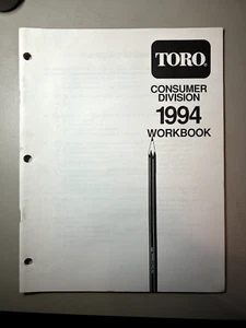 Toro Consumer Division 1994 Workbook - Form No. 492-4407 - Picture 1 of 2