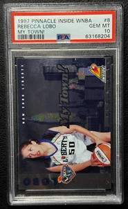 1997 Pinnacle WNBA My Town #8 REBECCA LOBO RC Rookie RARE INSERT PSA 10 GEM MINT - Picture 1 of 2