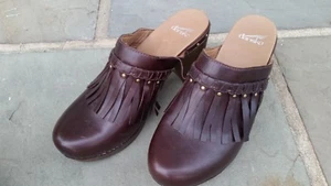 Dansko Deni Professional Leather Clogs, Eu Size 41, U.S. 10.5 - Brown EUC - Picture 1 of 8