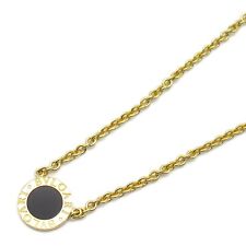 BVLGARI Bulgari Onyx Necklace Pendant 18KYG Yellow Gold Black Used women