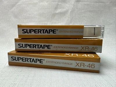 NEW SEALED REALISTIC SUPERTAPE CASSETTE XR-46, SUPER HIGH FIDELITY Lot Of 3 - Image 1 of 3