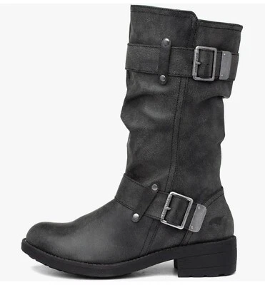 Women's Rocket Dog Trumble Biker Boots in Black (sizes Available 4,5 And 6)