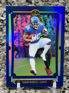 Saquon Barkley, 2019 Panini Legacy Blue Color Match 27/50 SSP - Picture 1 of 2