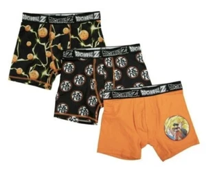 Dragon Ball Z Boys 3pc Athletic Boxer Briefs Underwear Boys Size 4 Underoos NEW - Picture 1 of 2