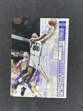 1994-95 Collector's Choice Silver Signatures #395 David Robinson Spurs