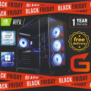 REDUCED XMAS GAMING PC I5 6th 32GB 1TB+480 SSD RTX 12GB 3060 W11 FREE DELIVERY - Picture 1 of 11
