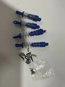 Vintage Blue Plastic Shocks, 1/10 RC Fox, Grasshopper II Blackfoot - Picture 1 of 3