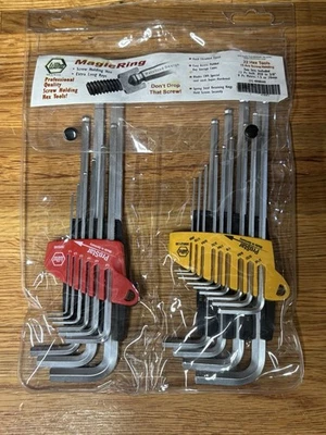 Wiha MagicRing ProStar 22 Piece Ball End Hex L-Key Inch/Metric Set Brand New - Image 1 of 4