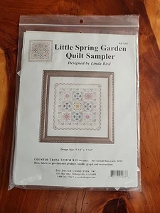 Little Floral Harden Quilt Sampler gezählt Kreuzstich 5 3/4 x 5 3/4 Linda Vogel - Bild 1 von 3