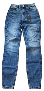 Forever 21 Jeans Women 26 Blue Ankle Curvy Skinny Dark Wash Pants High Rise - Picture 1 of 11