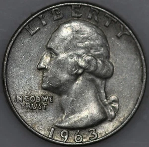 * 1963-D Washington Quarter 90% Silver As Shown - Picture 1 of 2