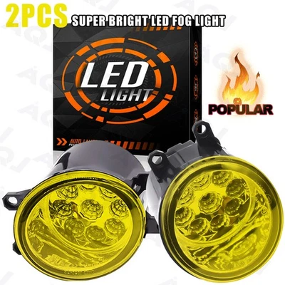 2X LED Fog Lights Bumper Driving Lamp Yellow For Lexus LX570 2008-2015 - Изображение 1 из 4