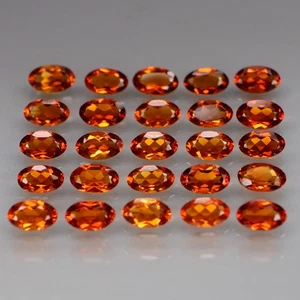 Ovalado 5x3mm.Real Oro 100% Natural Amarillo Citrino Brasil 25 Piezas/4.99Ct. - Imagen 1 de 6