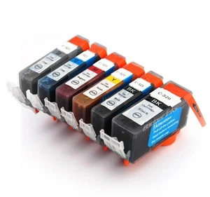 Set of 6 Ink Cartridges Compatible with Canon CLI-521 / PGI-520 (includes Grey) - Picture 1 of 1