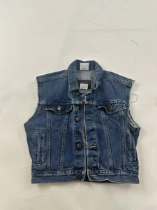 Disney Winnie Pooh Demin Vest Kids Size 6 Sleeveless Jacket Playhouse - Picture 1 of 8