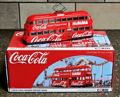 CC43515 Corgi Coca Cola Double Decker Tram - Open Happiness 1:76 Scale - Image 1 of 4