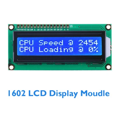 MARKENLOS 1602 LCD Display Module 16x2 Character Blue Backlight HD44780 Controller