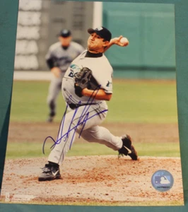 LOPEZ, ALBIE   1998-2001  TAMPA BAY RAYS   SIGNED BASEBALL PHOTO - Picture 1 of 1