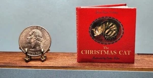 1:6 SCALE MINIATURE BOOK THE CHRISTMAS CAT TASHA TUDOR PLAYSCALE BARBIE - Picture 1 of 9
