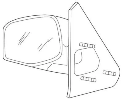 Espejo retrovisor original Ford 1995-2003 Explorer Sport Mountaineer Explorer F5TZ-17682-B Foto 1 de 4